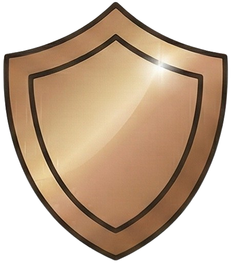 Gold shield icon