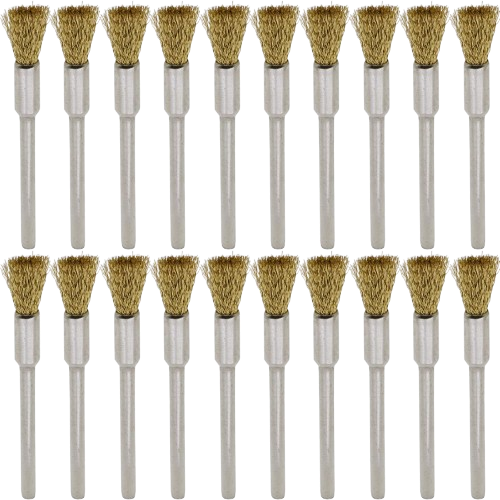 20PCS Brass Wire Brushes - Metal Rust Removal
